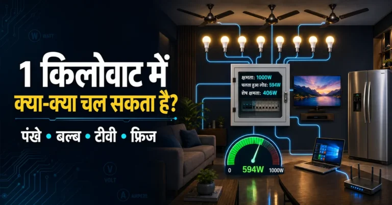 1 किलोवाट में क्या-क्या चल सकता है