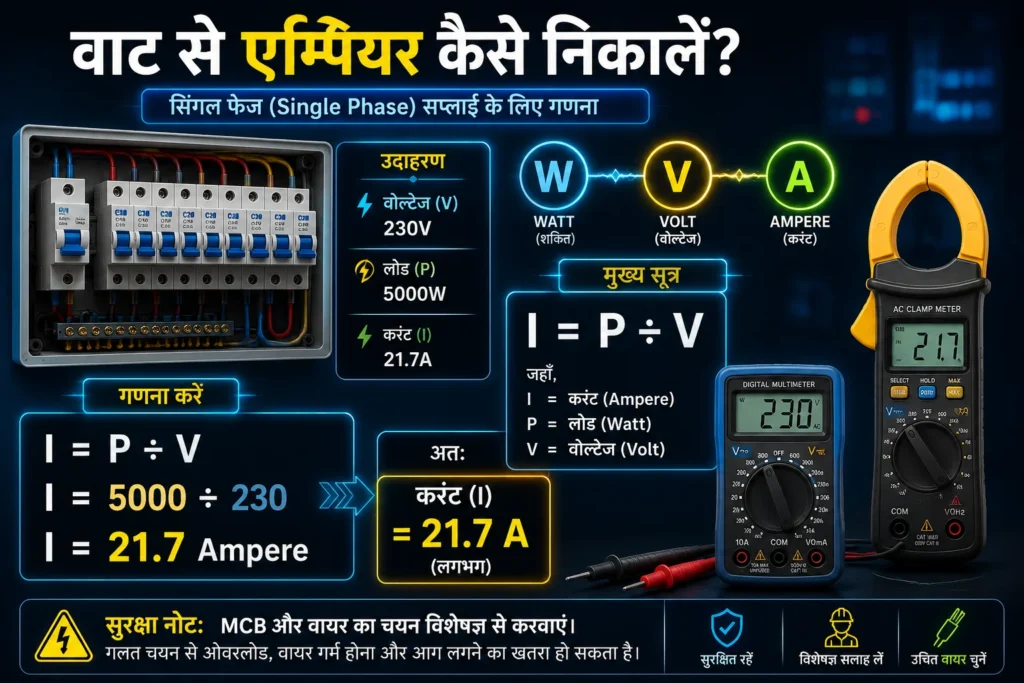 घर का बिजली लोड कैसे निकालें? आसान स्टेप-बाय-स्टेप गाइड 5 घर का बिजली लोड कैसे निकालें