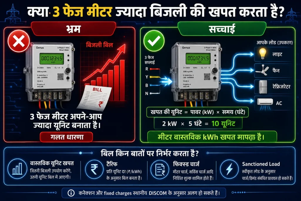 सिंगल फेज और थ्री फेज बिजली कनेक्शन में क्या अंतर है? 7 घर पर 3 फेज पावर के क्या फायदे हैं?