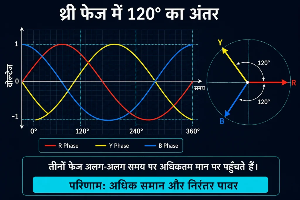 सिंगल फेज और थ्री फेज बिजली कनेक्शन में क्या अंतर है? 4 सिंगल फेज और थ्री फेज सप्लाई में क्या अंतर है?